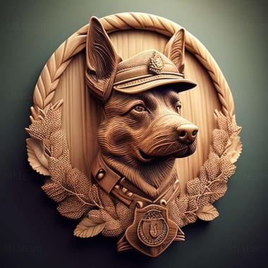 3D model Slovak cop dog (STL)